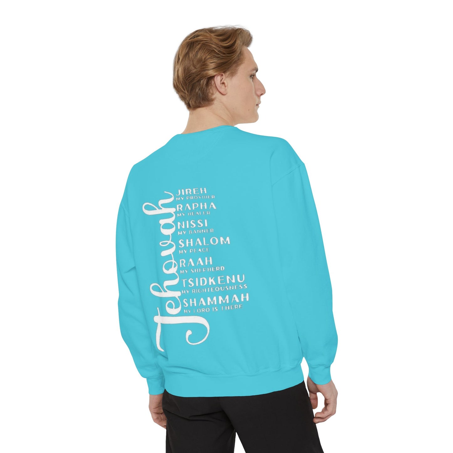 Jehovah Names Sweatshirt  Christian Faith Scriptural Names Pullover