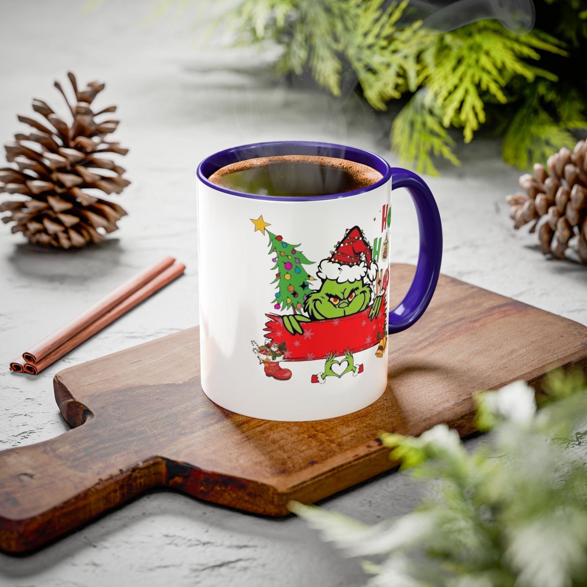 Christmas Grinch Mug (11oz & 15oz)  Funny Holiday Coffee Cup with Grinch Illustration Christmas Mugs Collection!