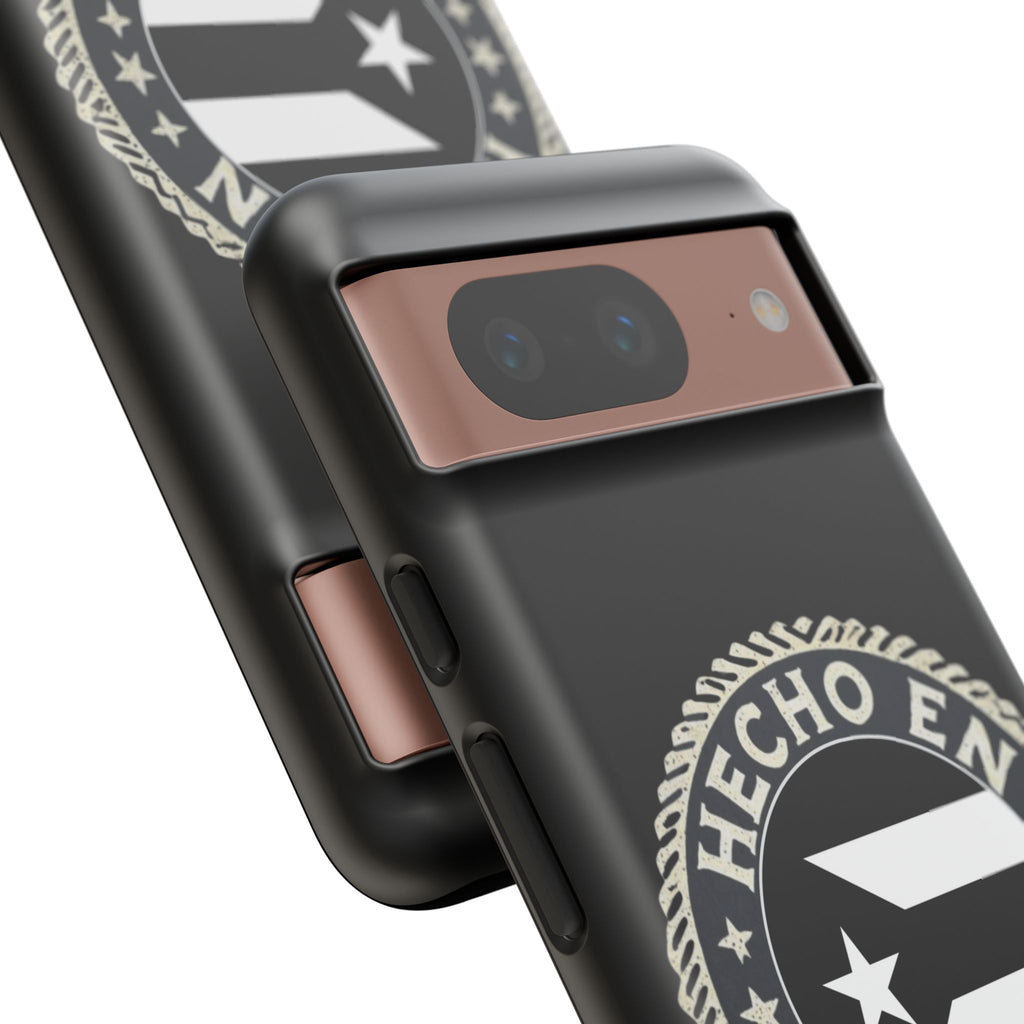 Hecho en Puerto Rico Phone Case  Puerto Rican Flag Emblem Tough Protective Cover