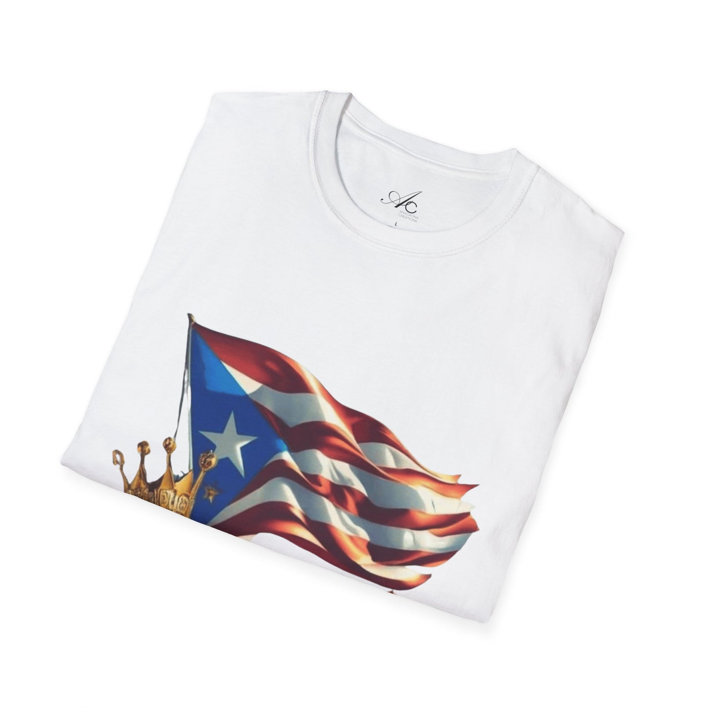 Puerto Rican Familia T-Shirt, Unisex Softstyle Tee, Patriotic Shirt, Family Unity Gift, Summer Celebration Apparel