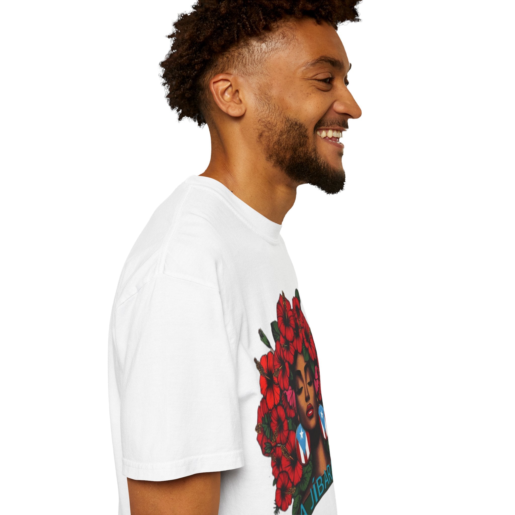 Puerto Rico Navidades T-Shirt — "La Jíbaraza" Floral Puerto Rican Pride Tee
