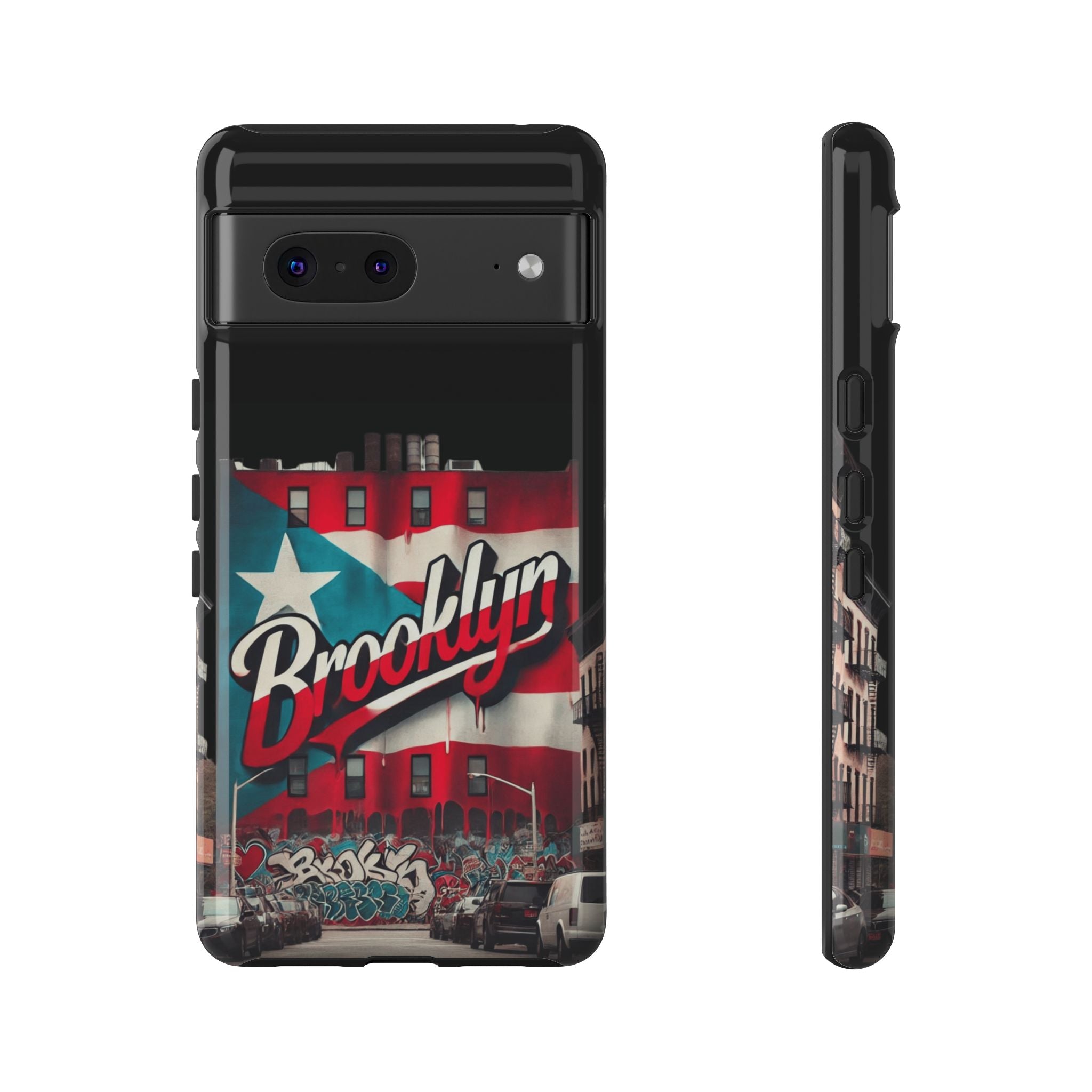 Brooklyn Street Art Phone Case  Urban Graffiti Protective Cover
