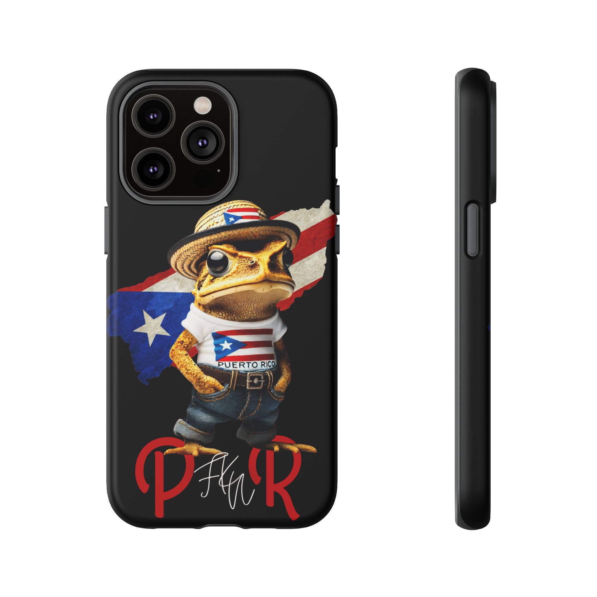 Puerto Rican Frog Tough Phone Case  Puerto Rico Flag Patriotic Protective Case