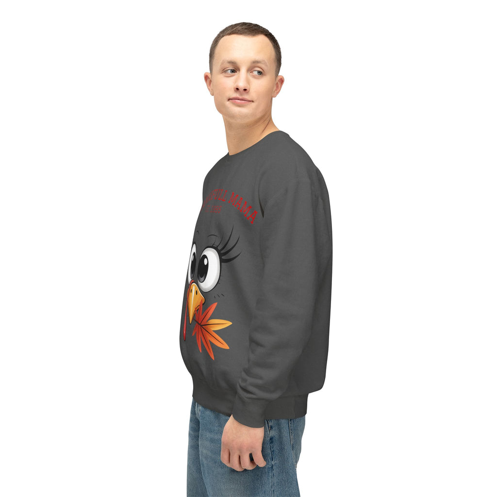 Thanksgiving Mama Sweatshirt  Cute Turkey Face "Thanksgfull Mama" Fall Pullover Fall T-Shirts and Sweatshirts Collection