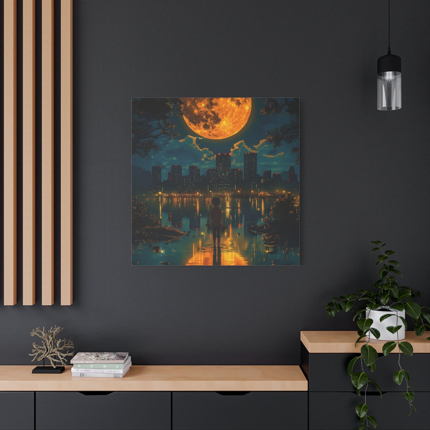 Because words have the power to move you let them live on your wall, Unique Nightscape Decoration, Perfect for Any Occasion