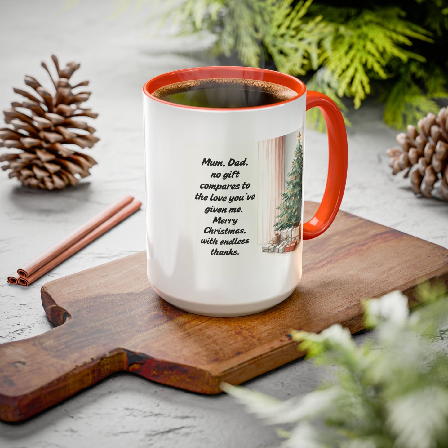 Christmas Mugs  Holiday Coffee Cups with Festive Quotes & Designs  Colorful 11oz & 15oz Coffee Cup with Heartfelt Message