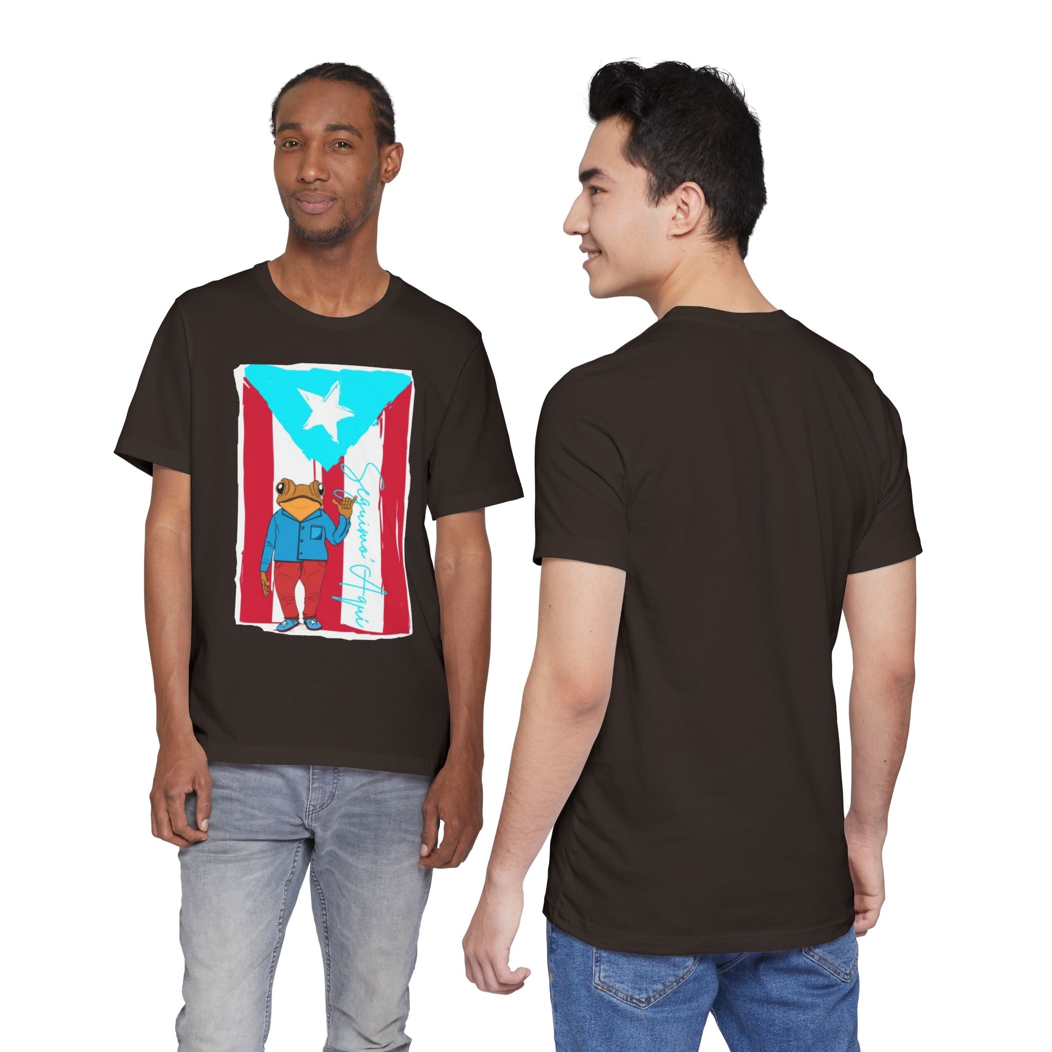 Puerto Rican Coqui Flag T‑Shirt  Boricua Pride Tee