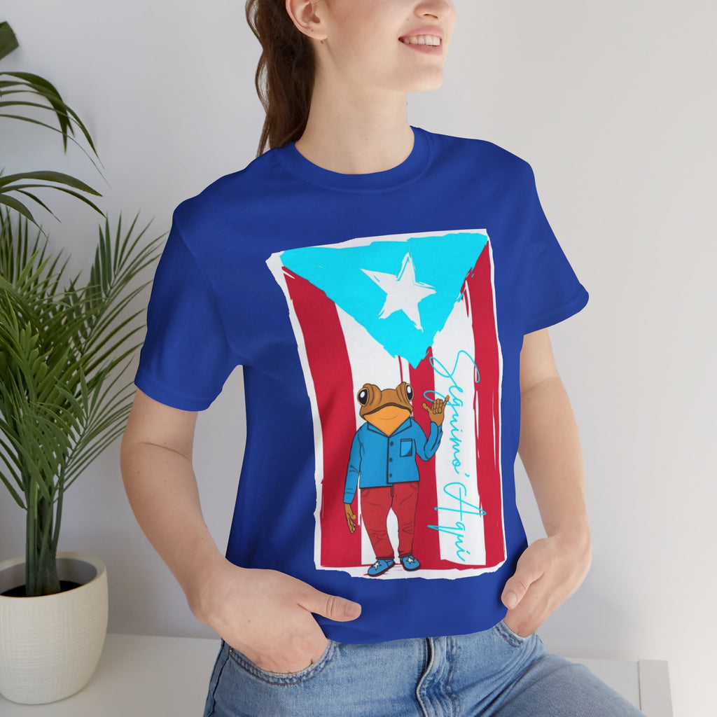 Puerto Rican Coqui Flag T‑Shirt  Boricua Pride Tee
