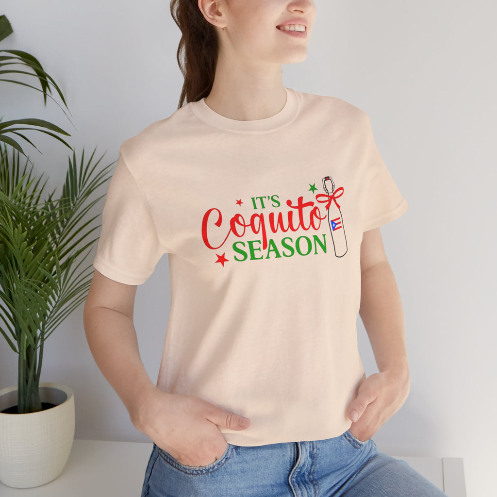 It's Coquito Season T-Shirt - Christmas Puerto Rican Holiday Cocktail Tee