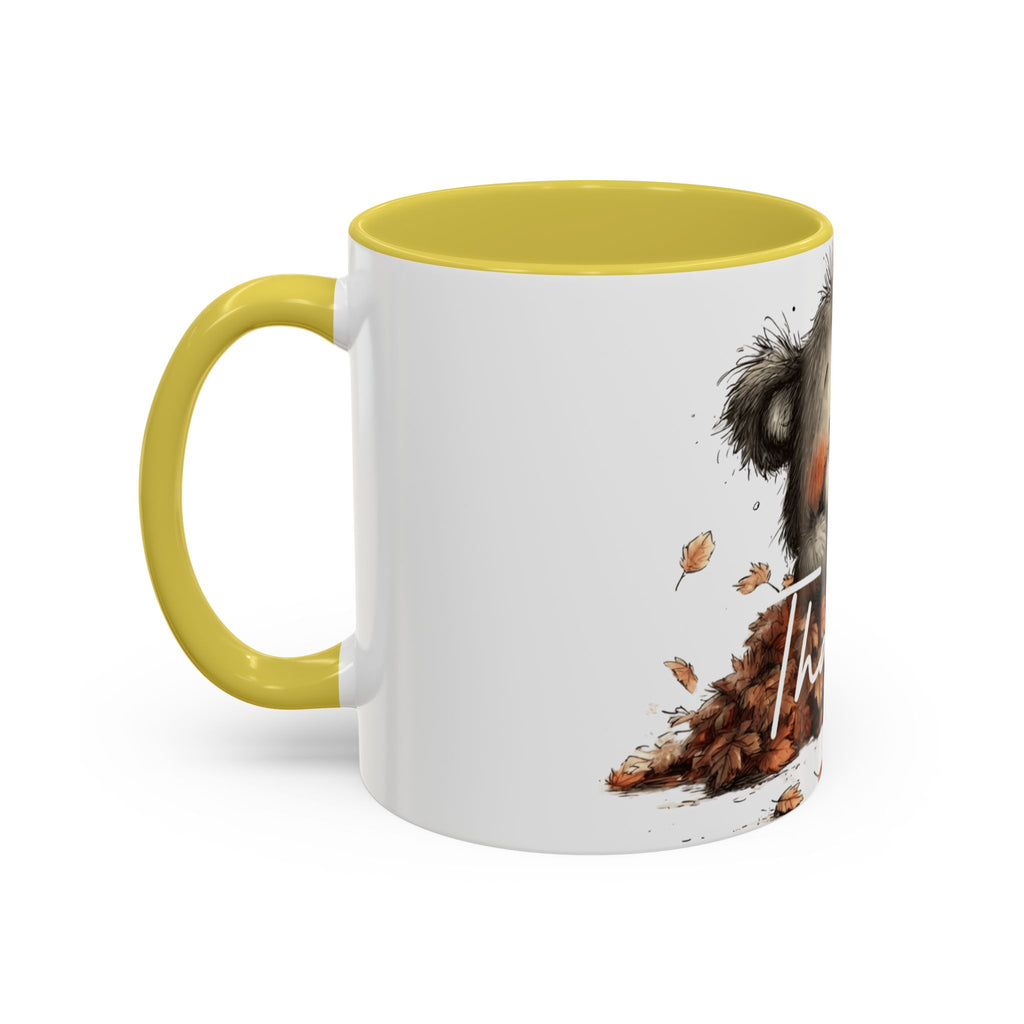 Thankful Bear Autumn Mug — Cute Fall Coffee Cup (11oz, 15oz)