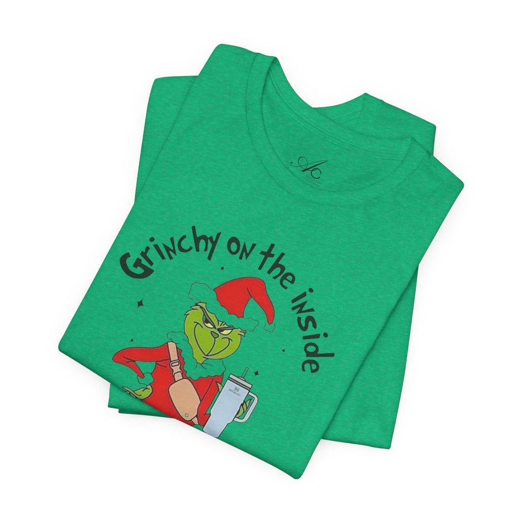 Grinch-Inspired Holiday Tee: 'Grinchy on the Inside, Boogie on the Outside'