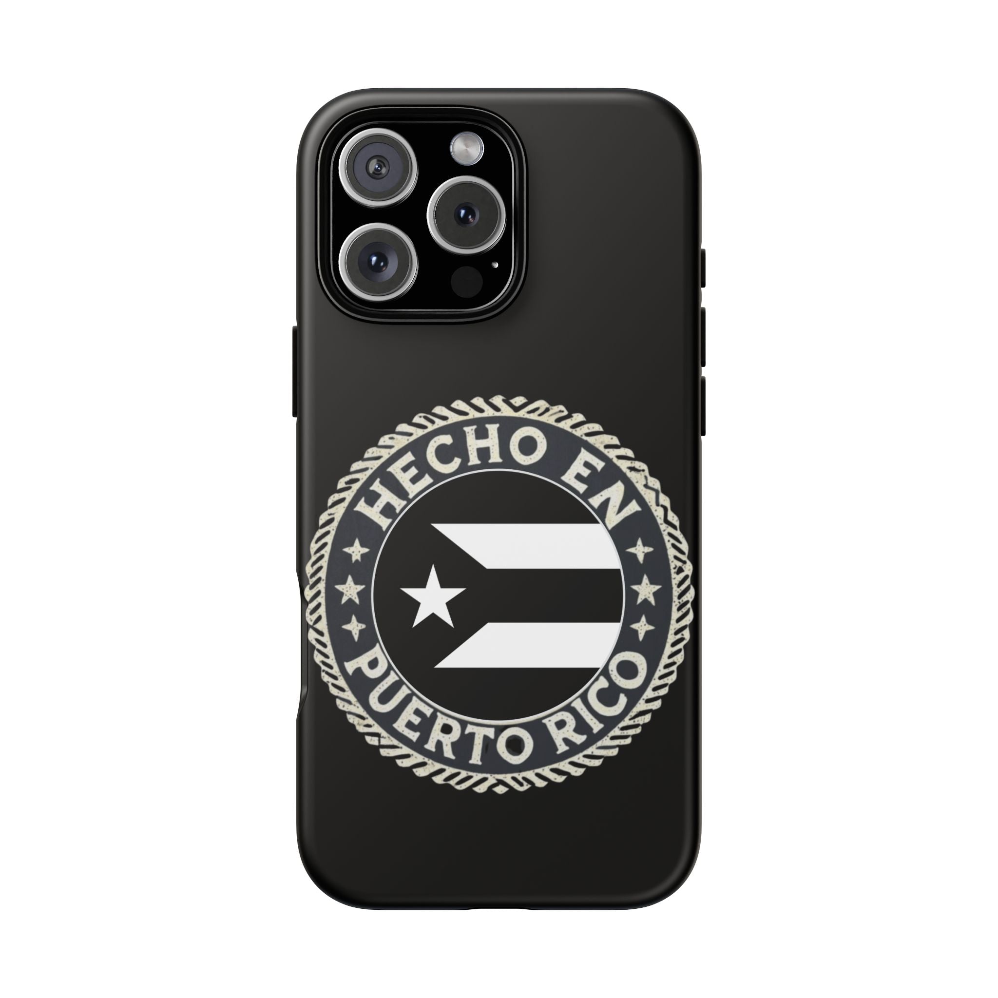 Hecho en Puerto Rico Phone Case  Puerto Rican Flag Emblem Tough Protective Cover