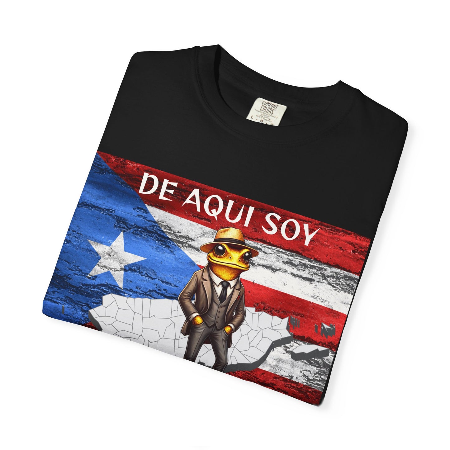 Puerto Rican Pride T-Shirt, Fun Casual Wear, Unisex Garment-Dyed Tee, Perfect for Celebrations, Cultural Identity Shirt