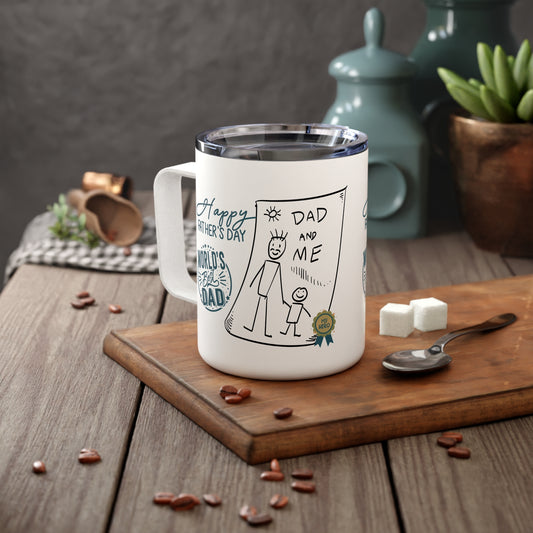 Father's Day Mug Gift for Dad Funny Fathers Mug Insulated Coffee Mug, 10oz