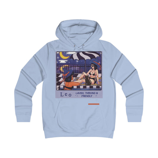Spooky Vibes Only Astrology Leo Hoodie, Cozy College Sweatshirt, Zodiac Sign Apparel, Cute Casual Wear, Gift for Astrology Lovers, Trendy Fashion