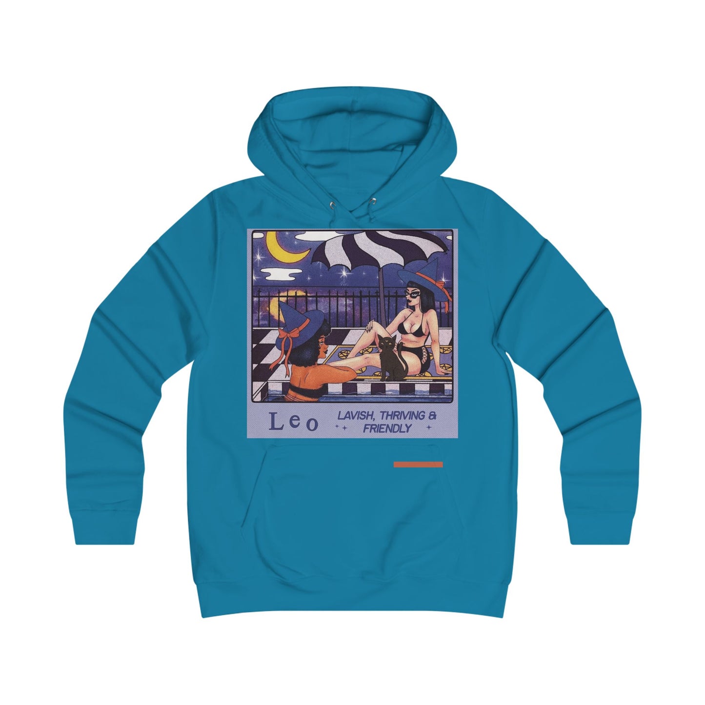 Spooky Vibes Only Astrology Leo Hoodie, Cozy College Sweatshirt, Zodiac Sign Apparel, Cute Casual Wear, Gift for Astrology Lovers, Trendy Fashion