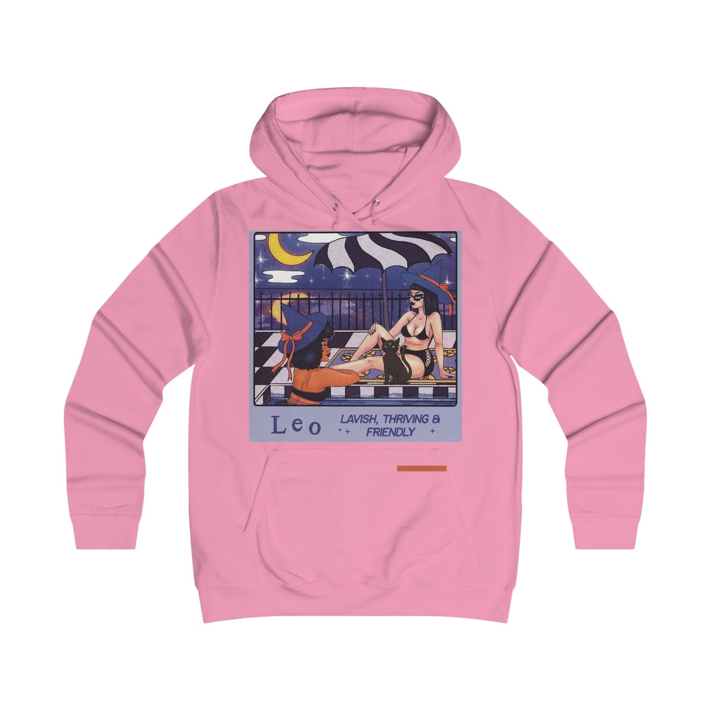 Spooky Vibes Only Astrology Leo Hoodie, Cozy College Sweatshirt, Zodiac Sign Apparel, Cute Casual Wear, Gift for Astrology Lovers, Trendy Fashion