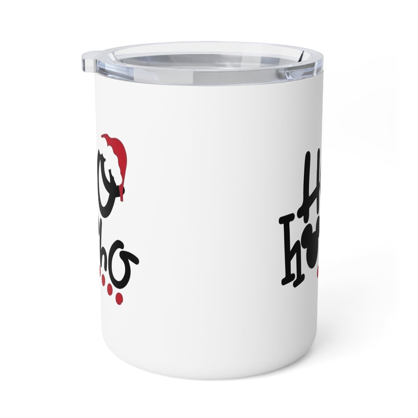 Christmas Mugs | Holiday Coffee Cups with Festive Quotes & Designs Holiday Insulated Coffee Mug - 'Ho Ho Ho' Xmas Gift