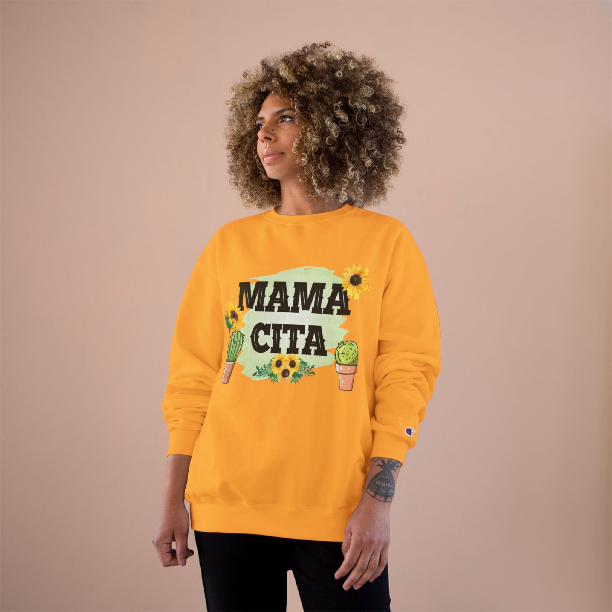 Mama Cita Sweatshirt  Floral Cactus Mother's Day Crewneck