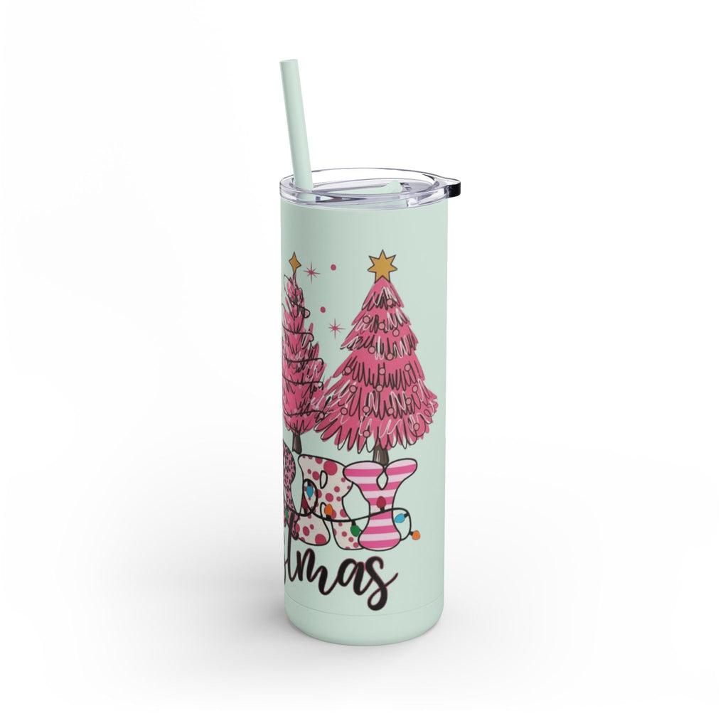 Christmas Tree Tumbler - 20oz Skinny Matte Drinkware Christmas gift mug