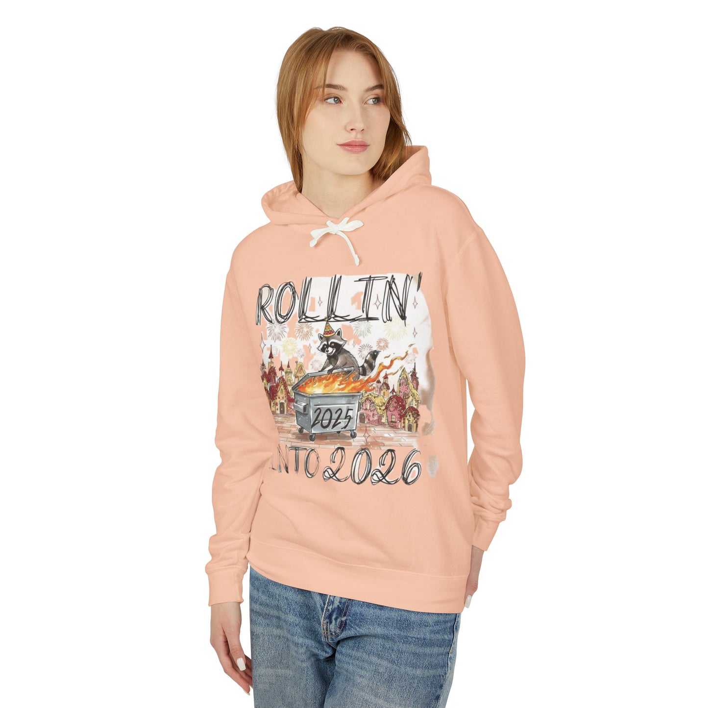 Rollin' Into 2026 Retro Winter Hooded Sweatshirt