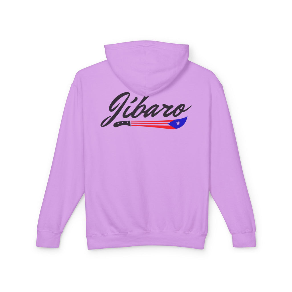 Puerto Rico Heart Flag Hoodie  "Jíbaro" Back Graphic