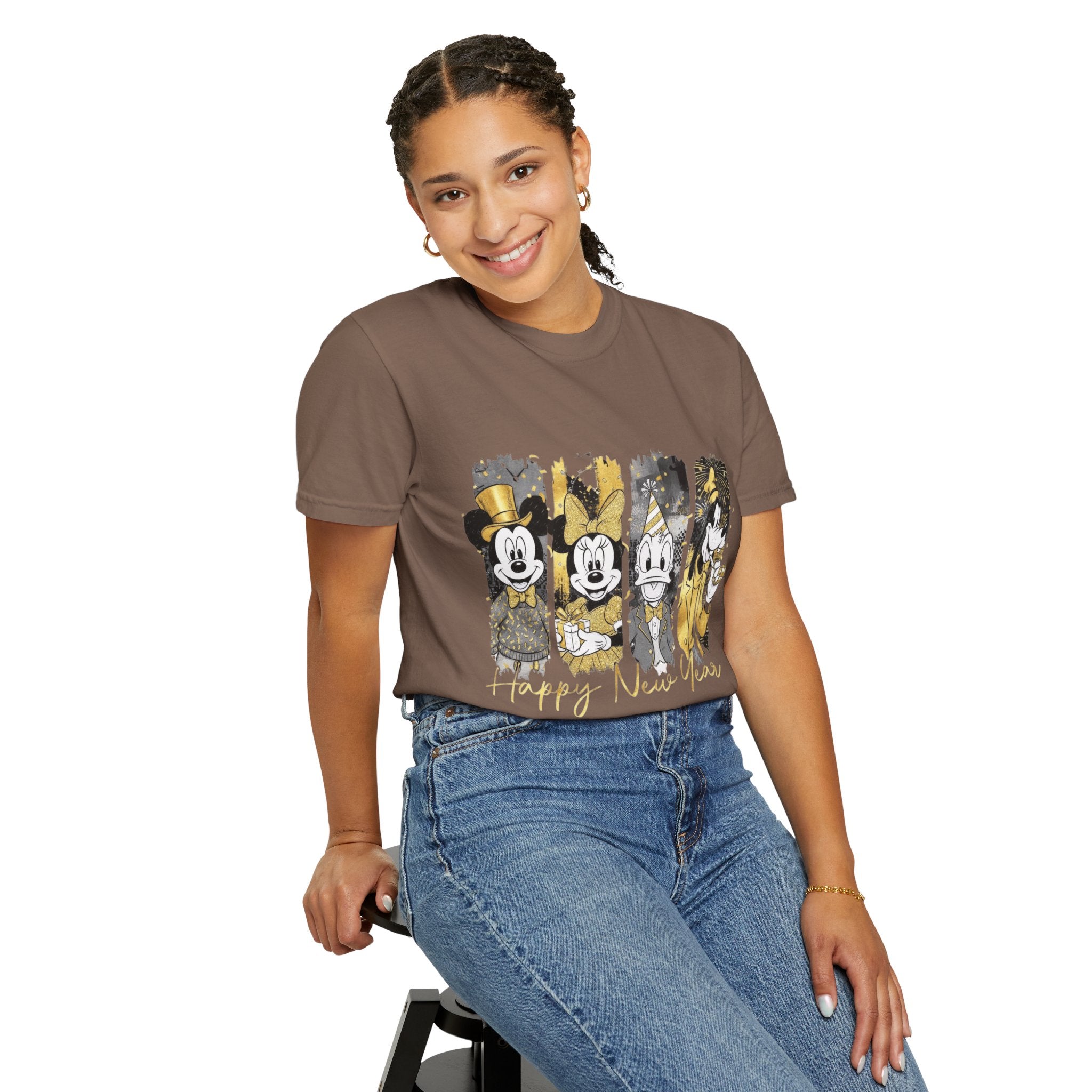New Year Mickey & Friends T-Shirt  'Happy New Year' Graphic Tee