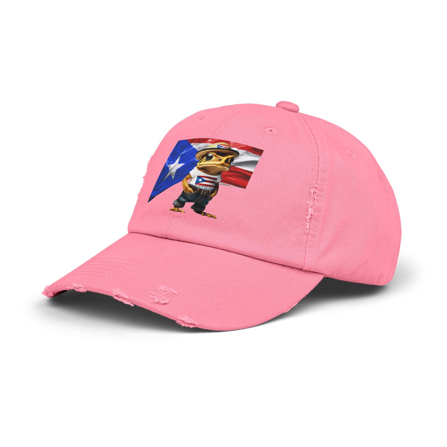 Borinquen Style: Puerto Rican Heritage Hats Unisex Distressed Cap