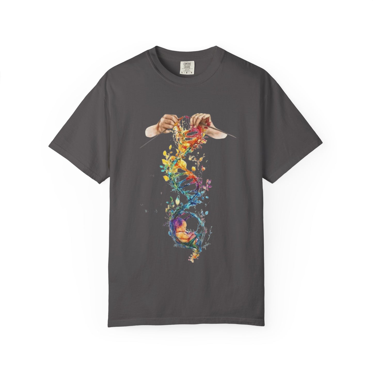 👚 Soft. Stylish. Mom-approved. Order now and gift her something she'll actually wear! Colorful DNA Art Unisex T-shirt, Science Tee, Creative Garment, Gift for Scientists,