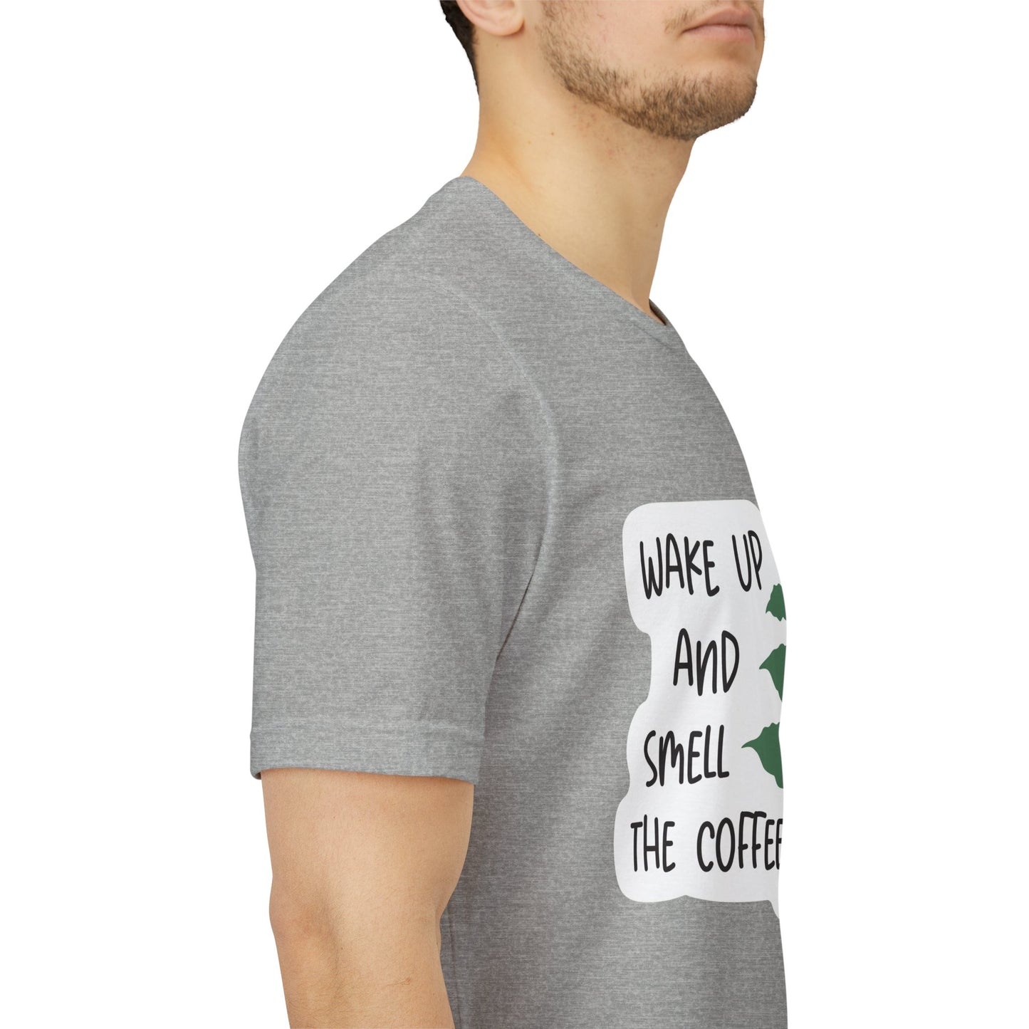 Wake Up and Smell the Coffee Tee  Coffee Plant Graphic T-Shirt