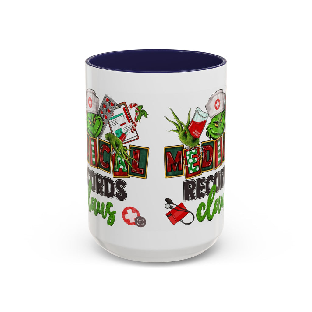 Medical Records Claus Coffee Mug — Funny Holiday Nurse & Medical Staff Gift (11/15oz) Medical Christmas Mug,