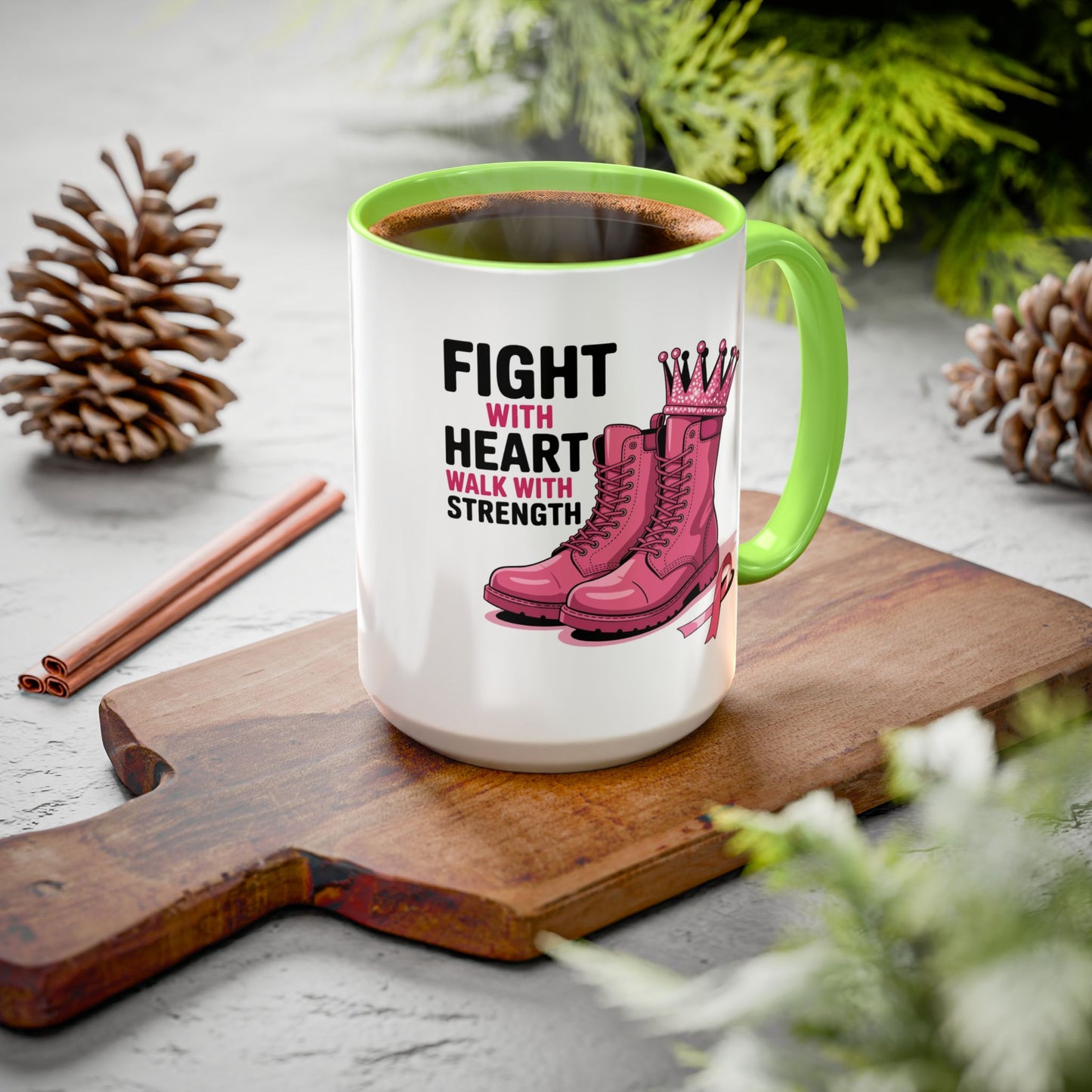 You Beat It! Cancer Survivor Mug | Motivational Gift for Her or Him | Warrior Mug
