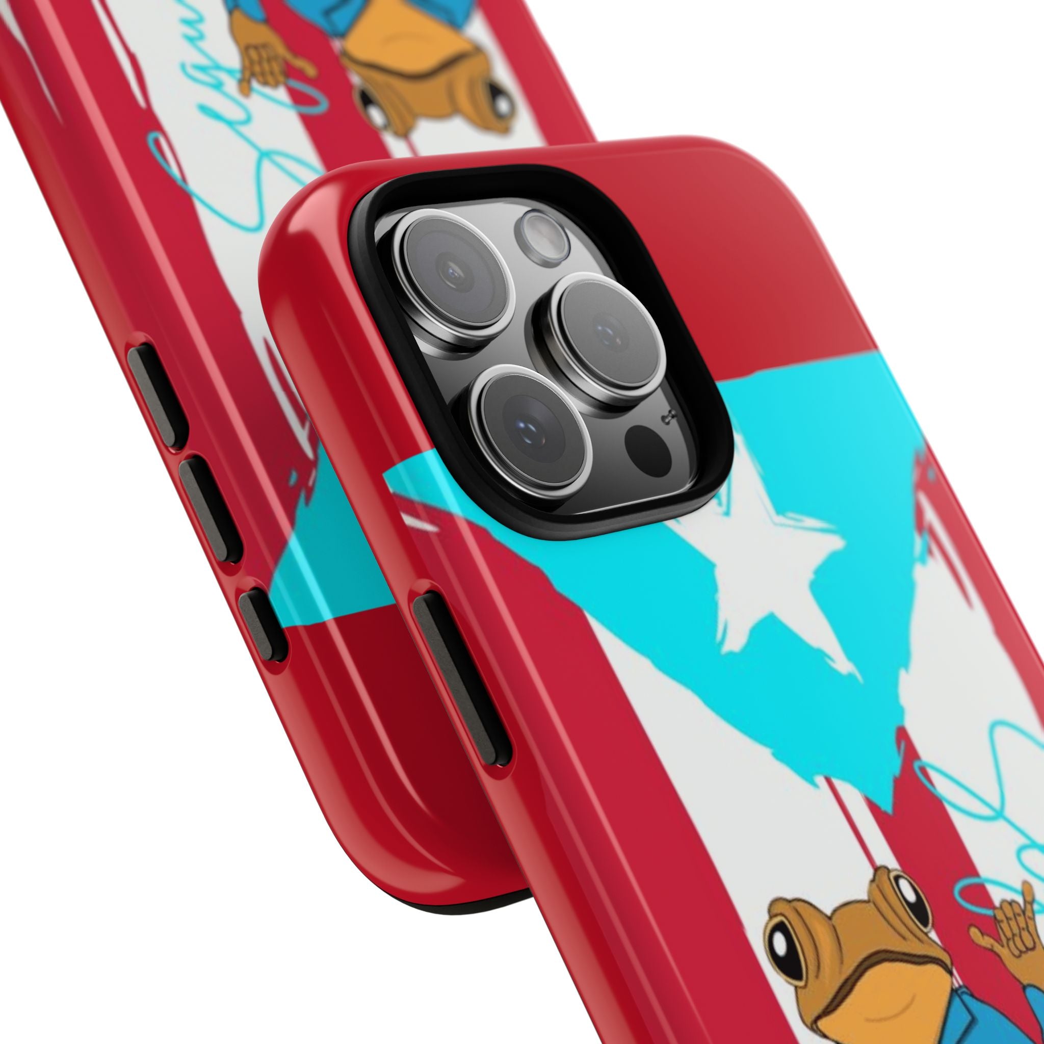 Puerto Rican Flag Frog Design ("Señorita Hops")Phone Case Isla del Encanto Phone Case – Puerto Rican Style