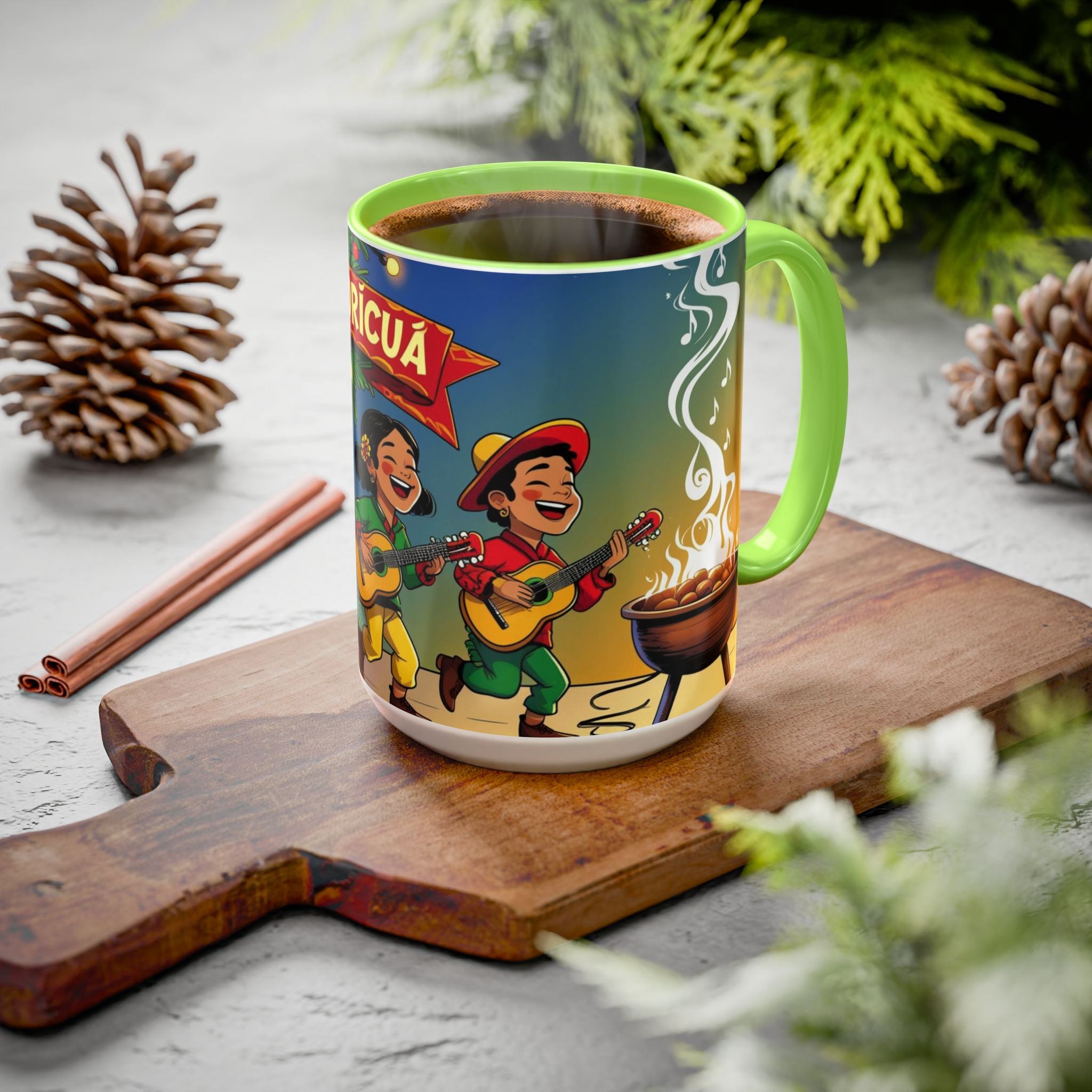 Navidad Boricua Mug Vibrant Puerto Rican Celebration Mug