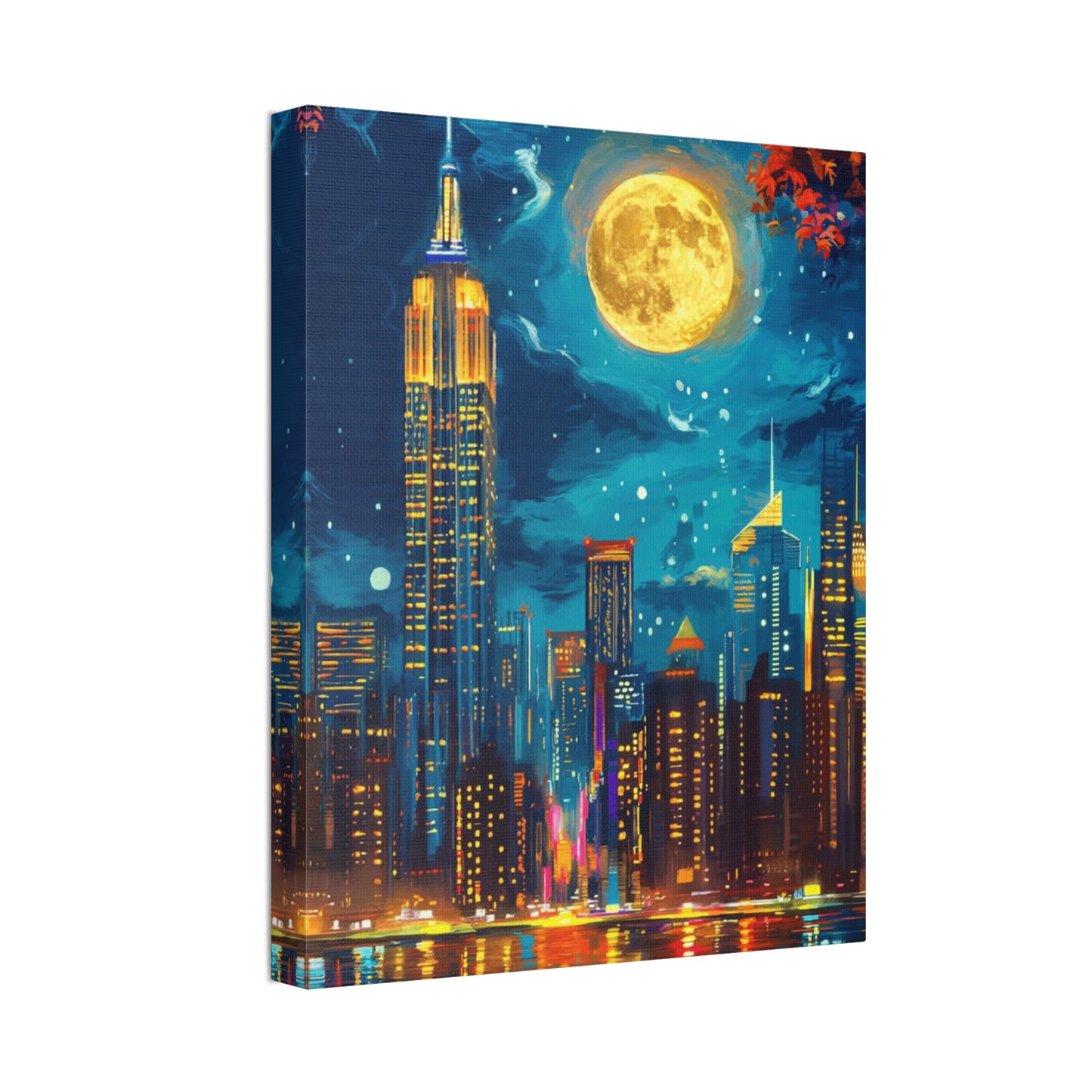 Cityscape Decor, New York Night Scene, Home Gallery Artwork, Gift for Urban Lovers, Dreams and Inspiration