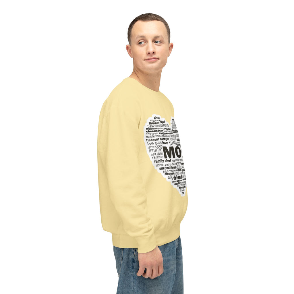Mom Word-Cloud Heart Sweatshirt  Mother's Day Gift