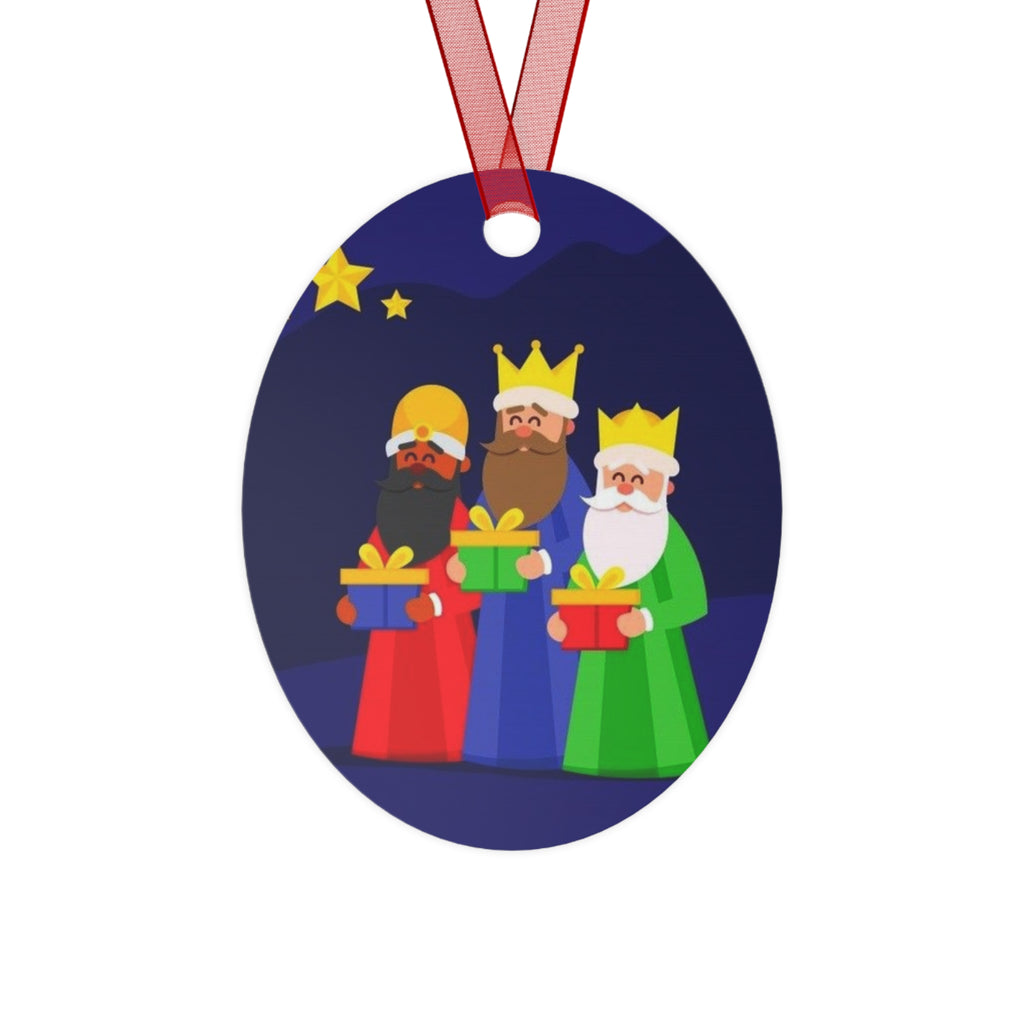 Christmas Metal Ornaments with Three Kings Design