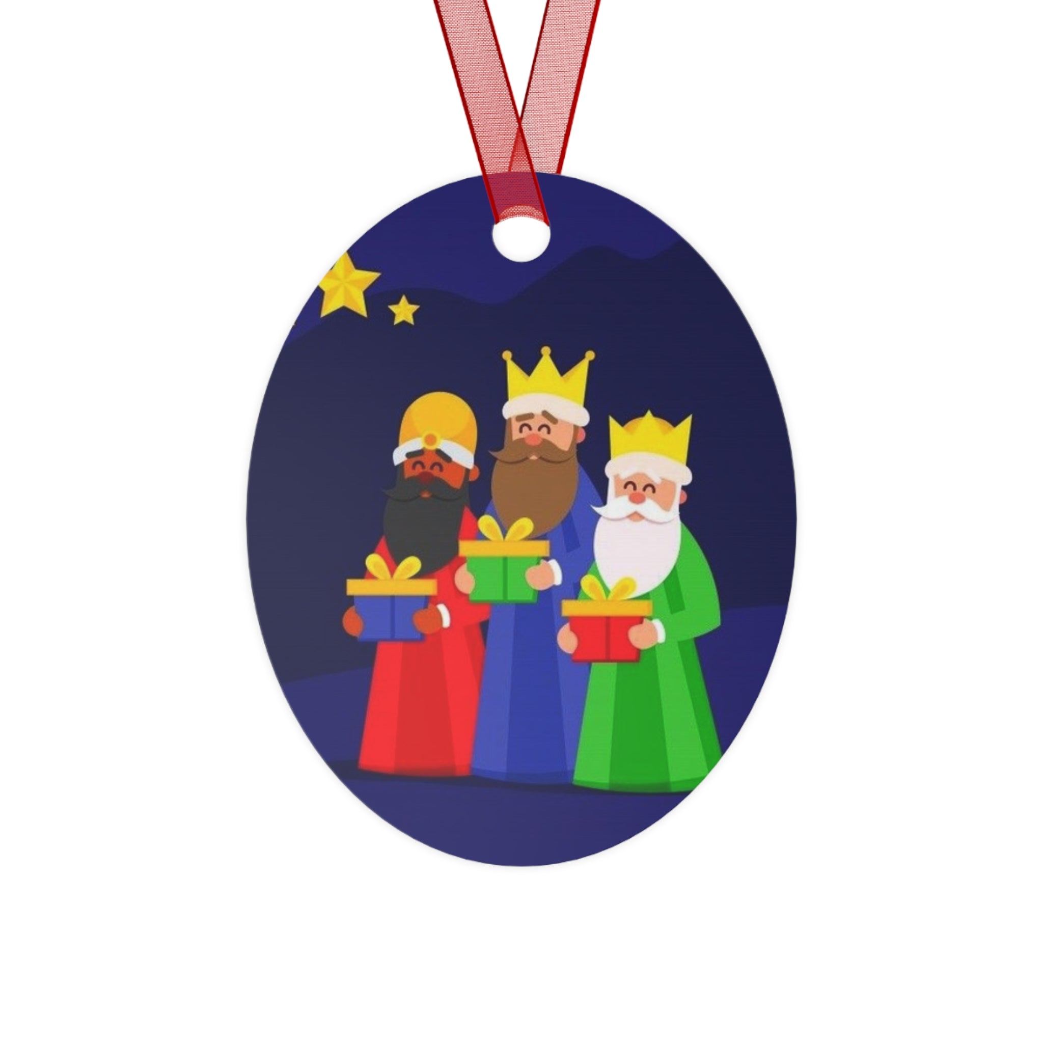 Christmas Metal Ornaments with Three Kings Design