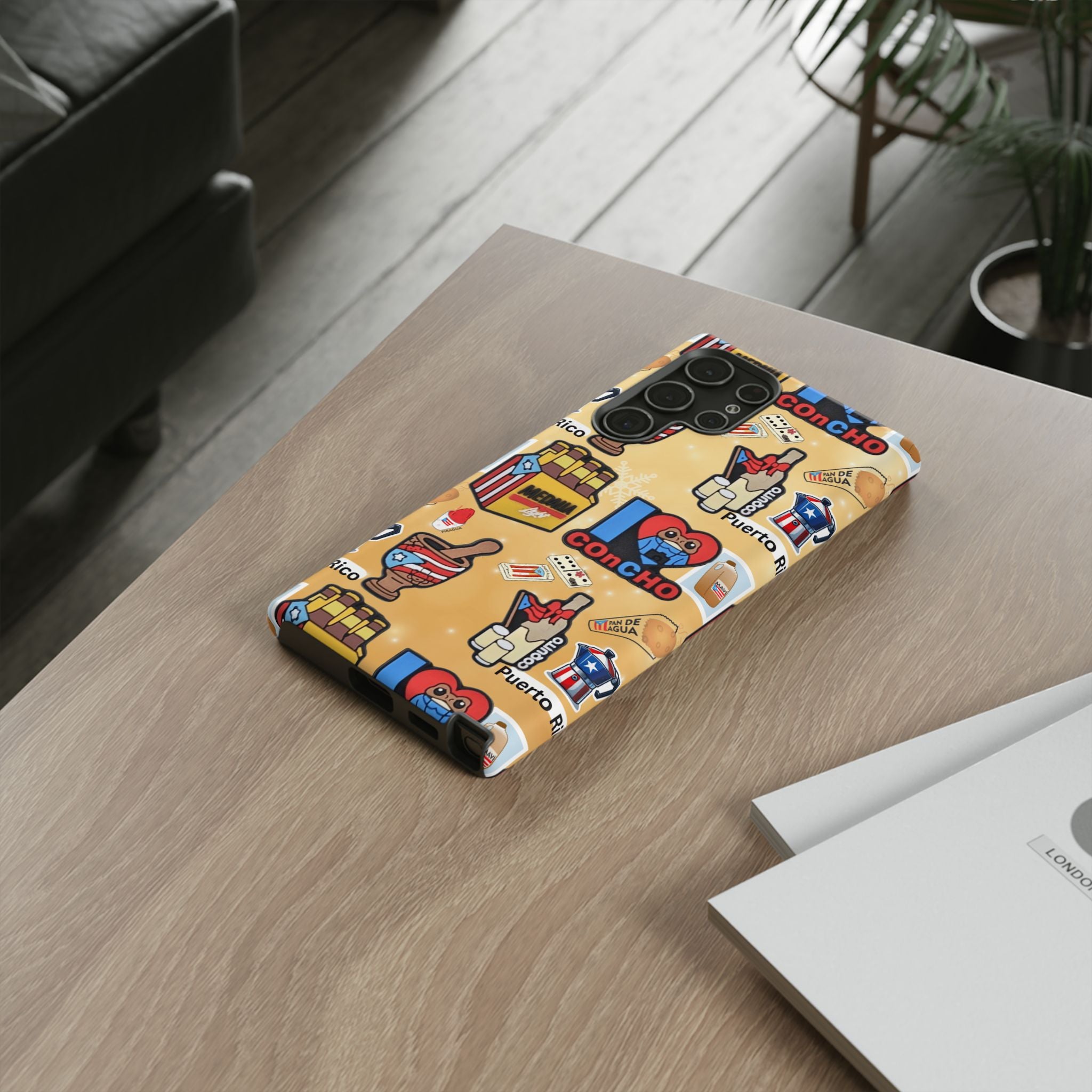 Puerto Rico Sticker Collage Tough Case  ‘I  Concho’ Pattern Phone Case