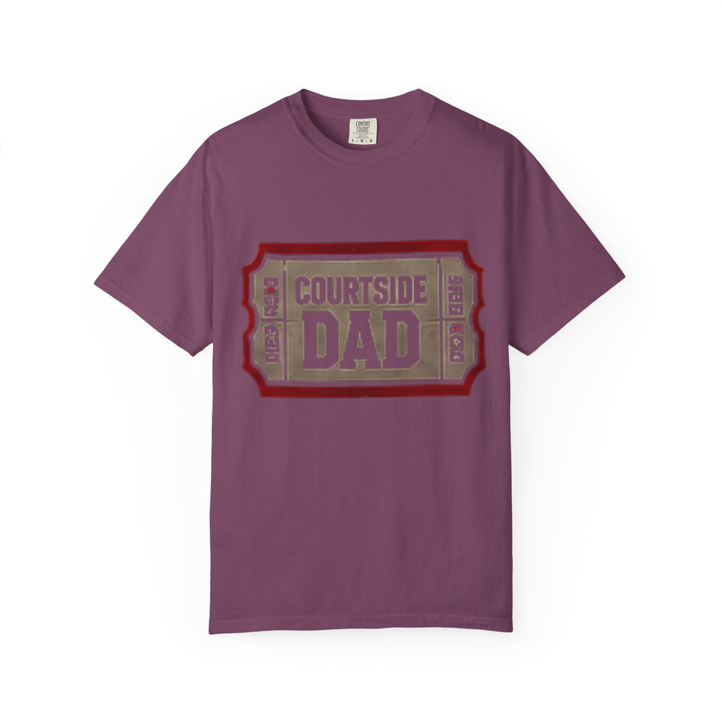 Courtside Dad T-Shirt — Vintage Ticket-Style Basketball Dad Tee