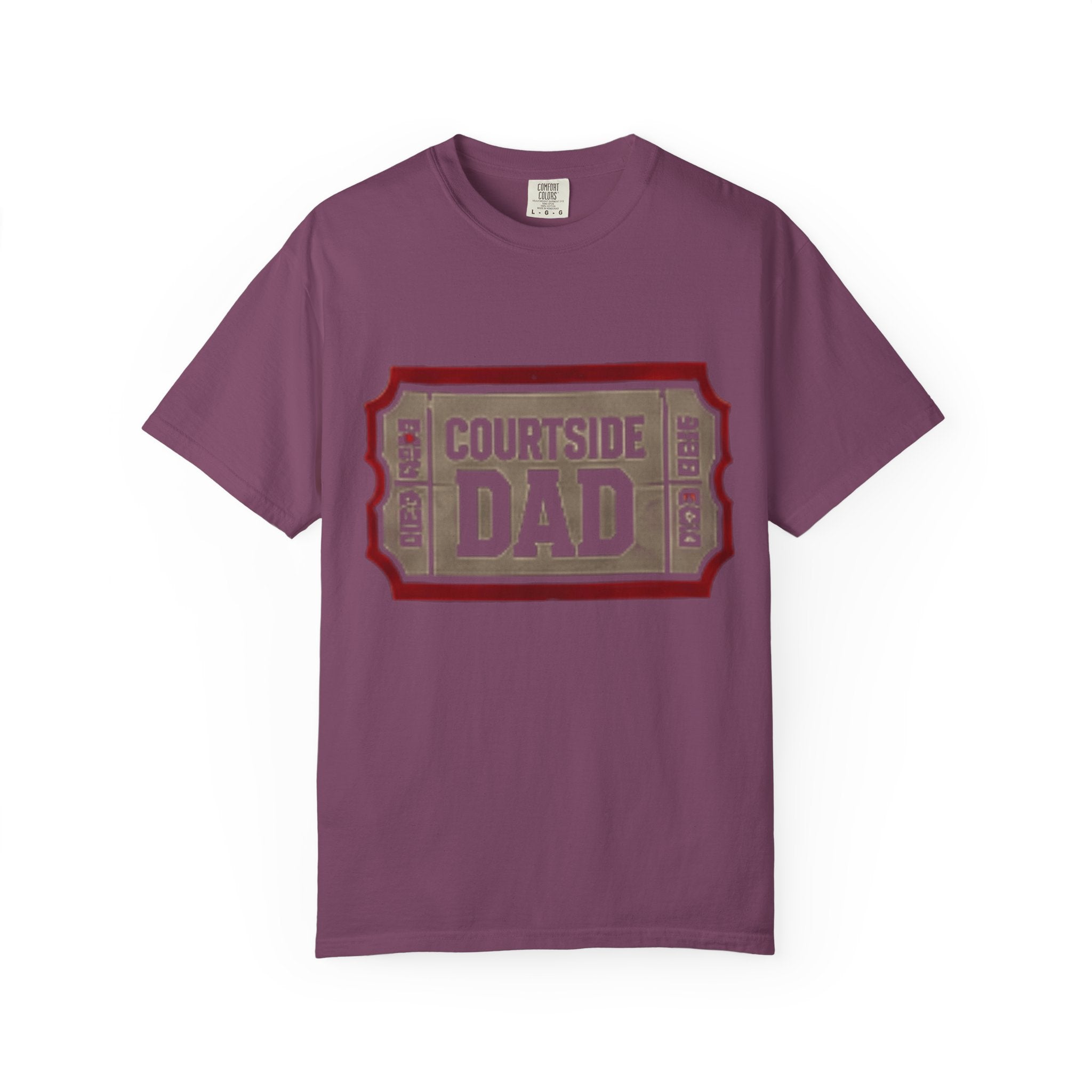 Courtside Dad T-Shirt — Vintage Ticket-Style Basketball Dad Tee