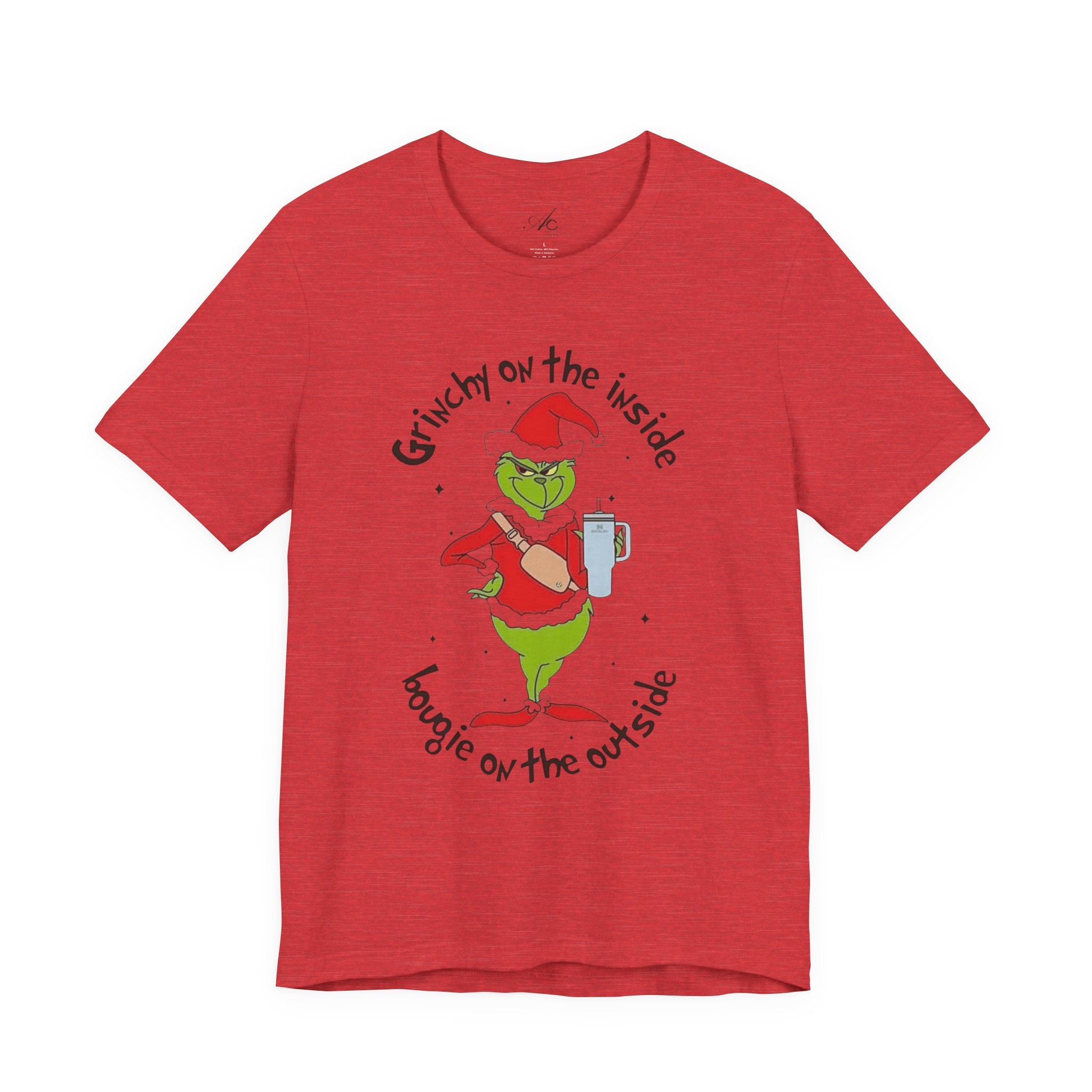 Grinch-Inspired Holiday Tee: 'Grinchy on the Inside, Boogie on the Outside'