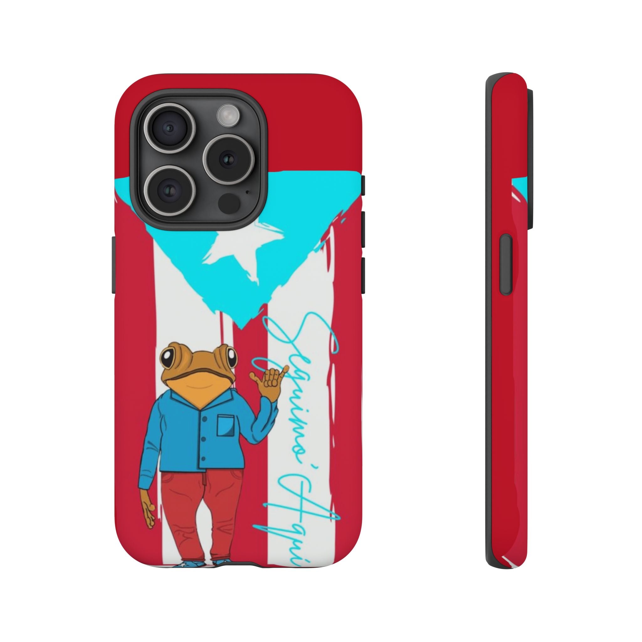 Puerto Rican Flag Frog Design ("Señorita Hops")Phone Case Isla del Encanto Phone Case – Puerto Rican Style