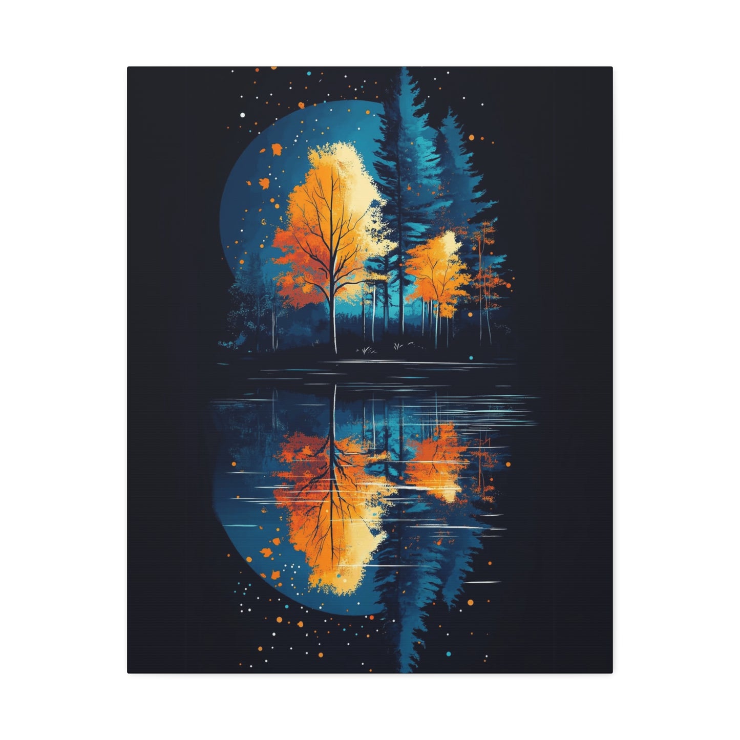 Vibrant Autumn Landscape Canvas Art | Fall Decor | Nature Wall Art | Home Decor | Gift for Nature Lovers