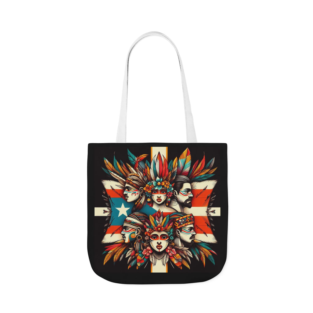Puerto Rico Canvas Tote Bag, 5-Color Straps