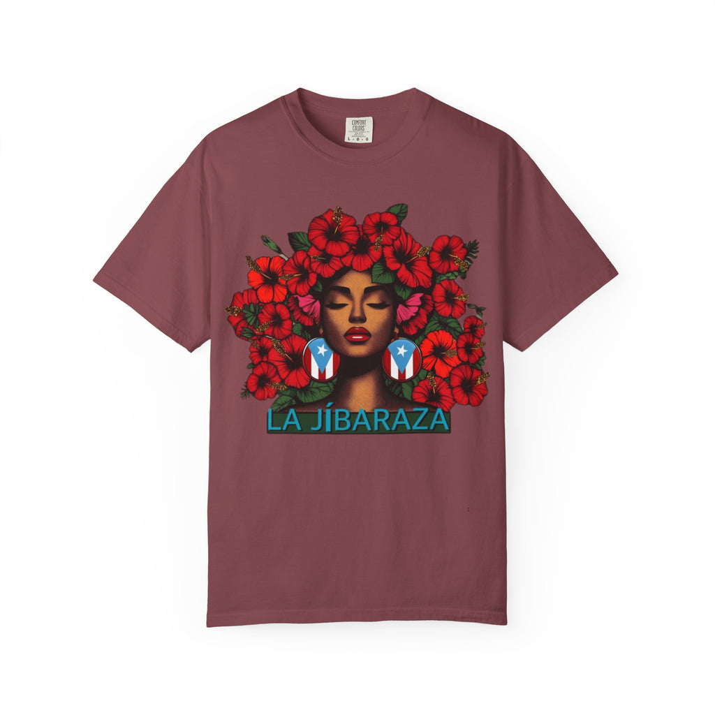 Puerto Rico Navidades T-Shirt — "La Jíbaraza" Floral Puerto Rican Pride Tee