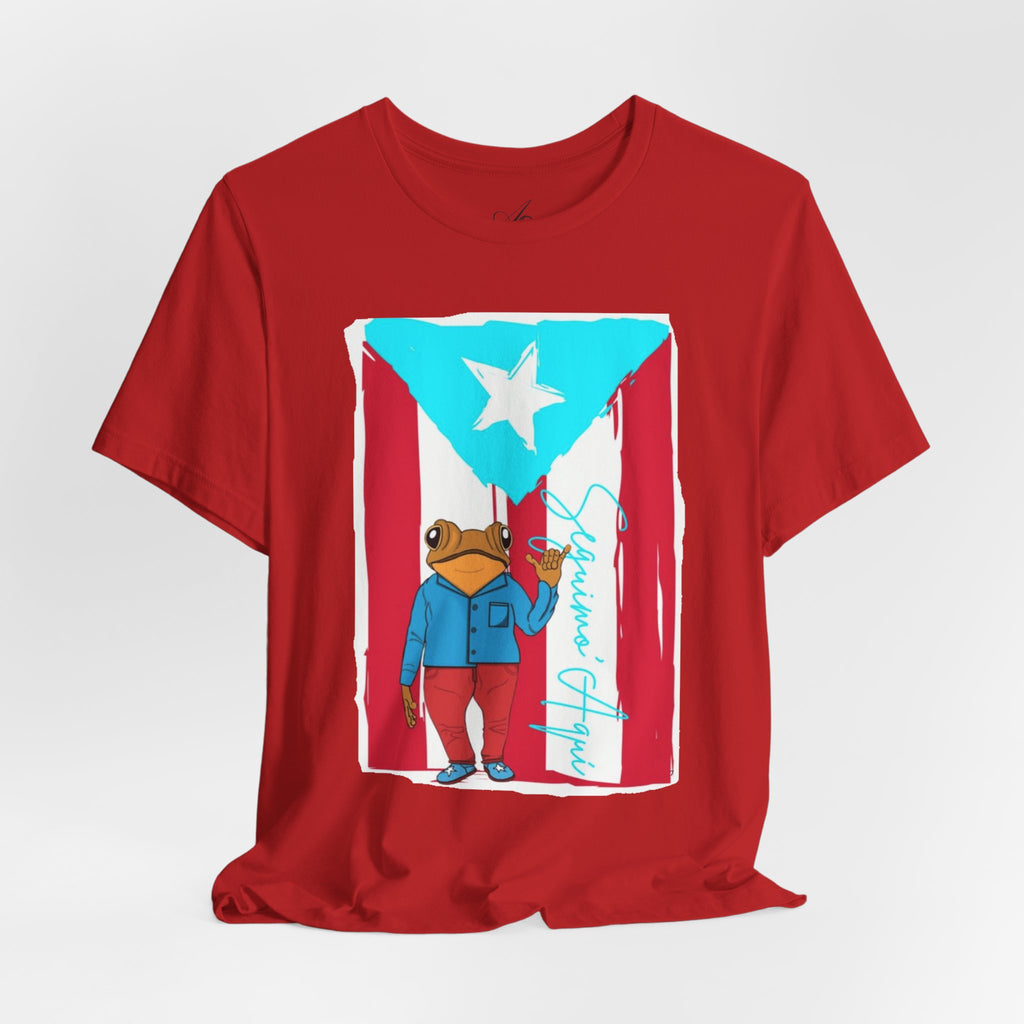 Puerto Rican Coqui Flag T‑Shirt  Boricua Pride Tee