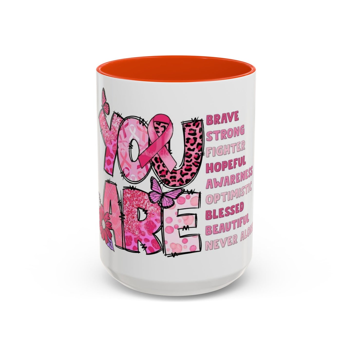 Cancer Hope Collection Empowering Inspirational Mug for Breast Cancer Awareness