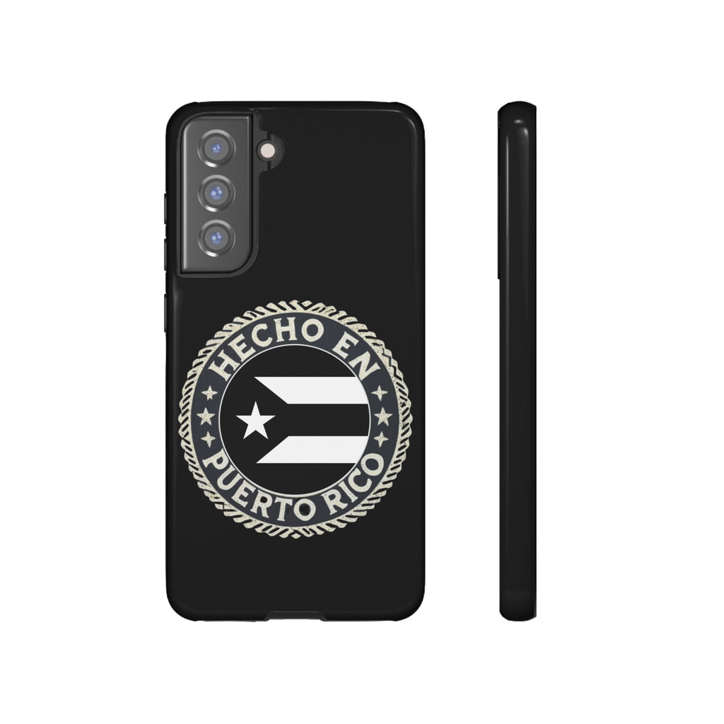 Hecho en Puerto Rico Phone Case  Puerto Rican Flag Emblem Tough Protective Cover