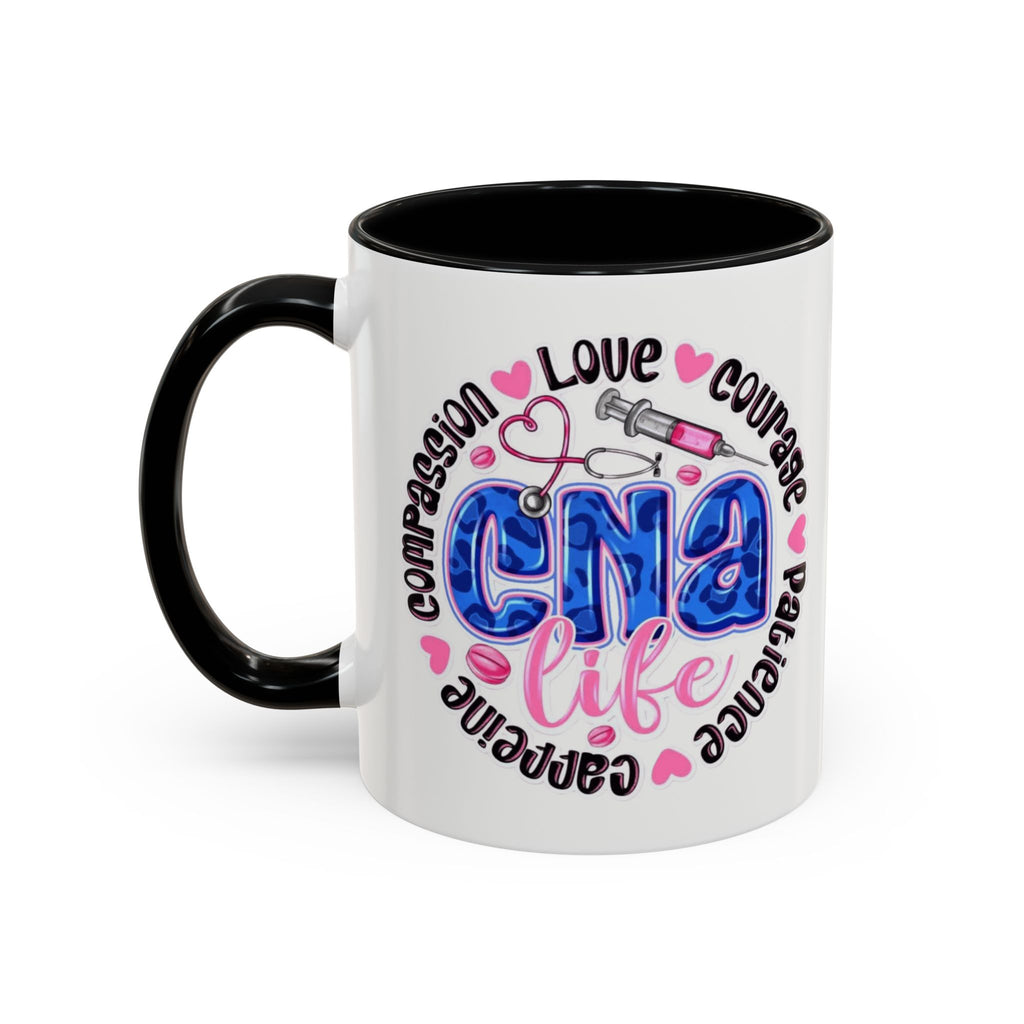 CNA Life Coffee Mug — Compassion, Courage & Patience Accent Mug (11/15oz) Medical Christmas Mug